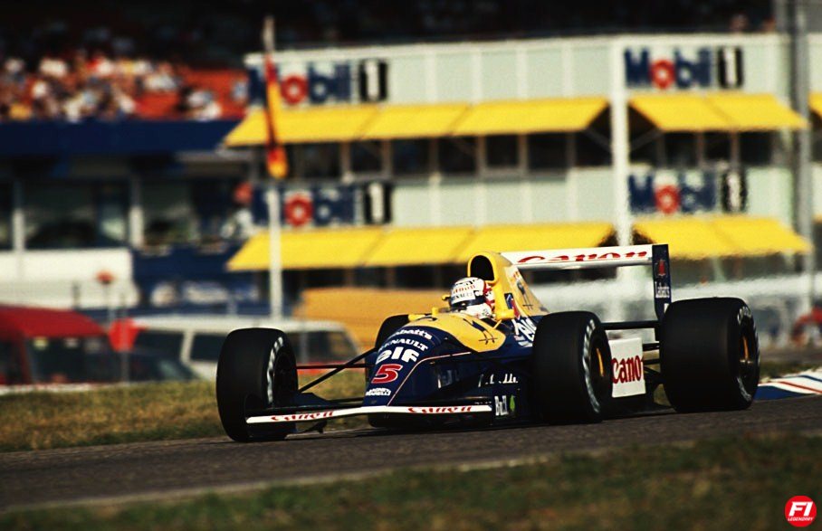 Nigel Mansell, Williams FW14 - Renault RS3 3.5 V10. GP Hockenheim 1991.

📸: Steve Etherington / EMPICS 

#F1