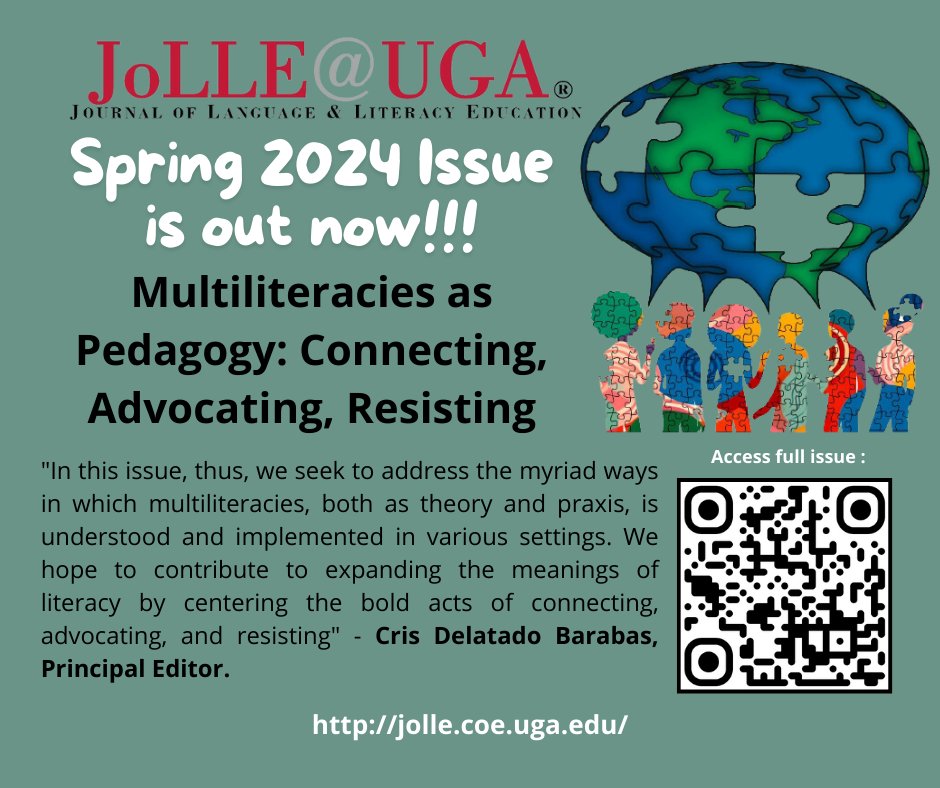 Our Spring issue is out NOW! Go check it out on our website: jolle.coe.uga.edu