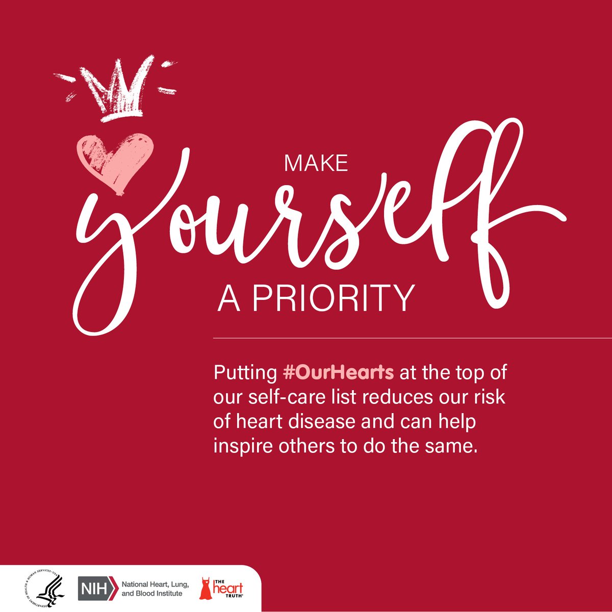 Great reminder to make yourself a priority! Our Healthy Hearts Network partner @American_Heart’s reminds us how we can practice self-care for our heart health.