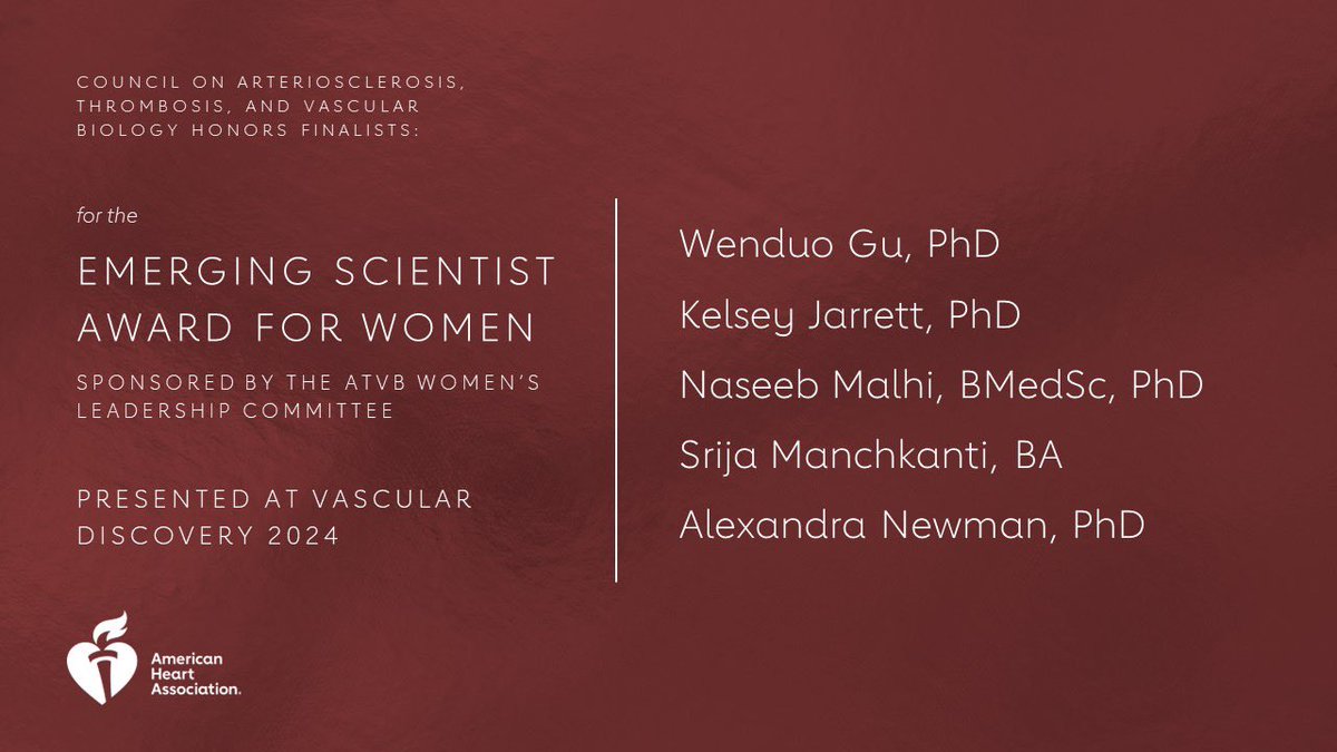 This year’s finalists for #VascularDiscovery24 award competitions are COMPETITIVE. More information on date/time are in the comments below. Finally, be sure to purchase a ticket to the Council Dinner to recognize the finalists & unveil the WINNER for each award! 🧡