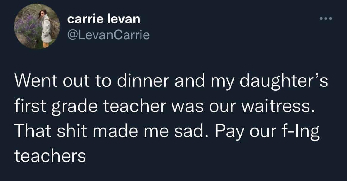 To this day… pay teachers more.