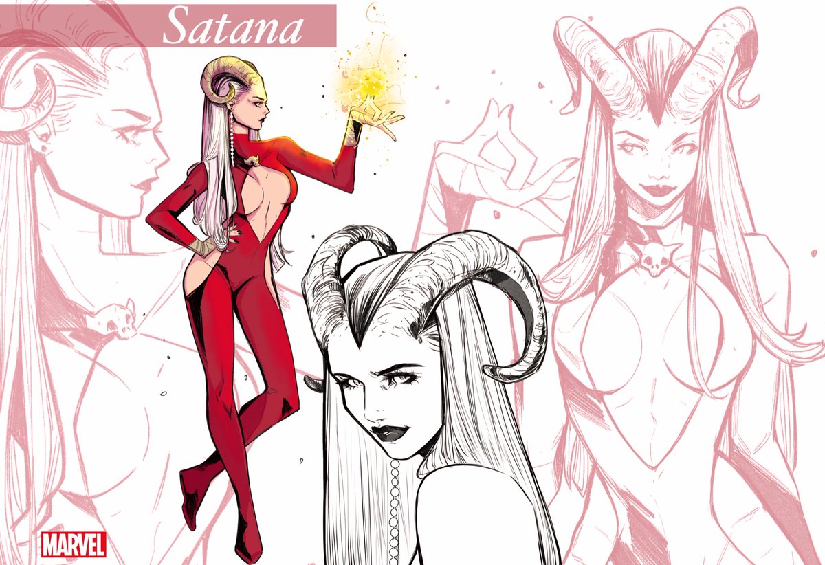 Satana study ❤️ 😈 

#bloodhunters #marvel #satana #comics

@MarvelIT 
@Marvel