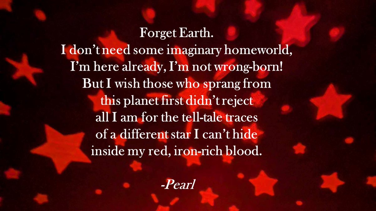 Bad Species explores 13-year-old Pearl's struggle to heal her family's wounds and escape the gravity of loss on a hostile world where she can never belong. 
#KLPPlot #amquerying #versenovel #MG #SF