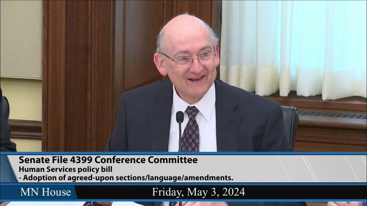 WATCH ▶️ Friday morning's meeting of the Conference Committee on SF4399 Pt. 1 youtu.be/XuJXT6kpKcE Pt. 2 youtu.be/Qrblot9WRuw #mnleg #mnhouse