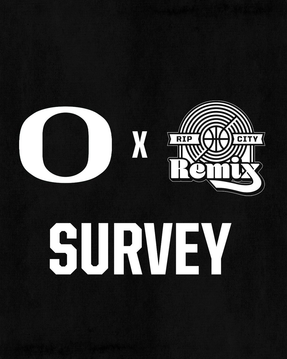 Rip City Remix Apparel Survey 📊 - The Remix have partnered with the University of Oregon Sports Marketing Program to elevate our merchandise line! Please take just a few minutes to fill out our survey and share your thoughts on our apparel 💿 🔗 in bio