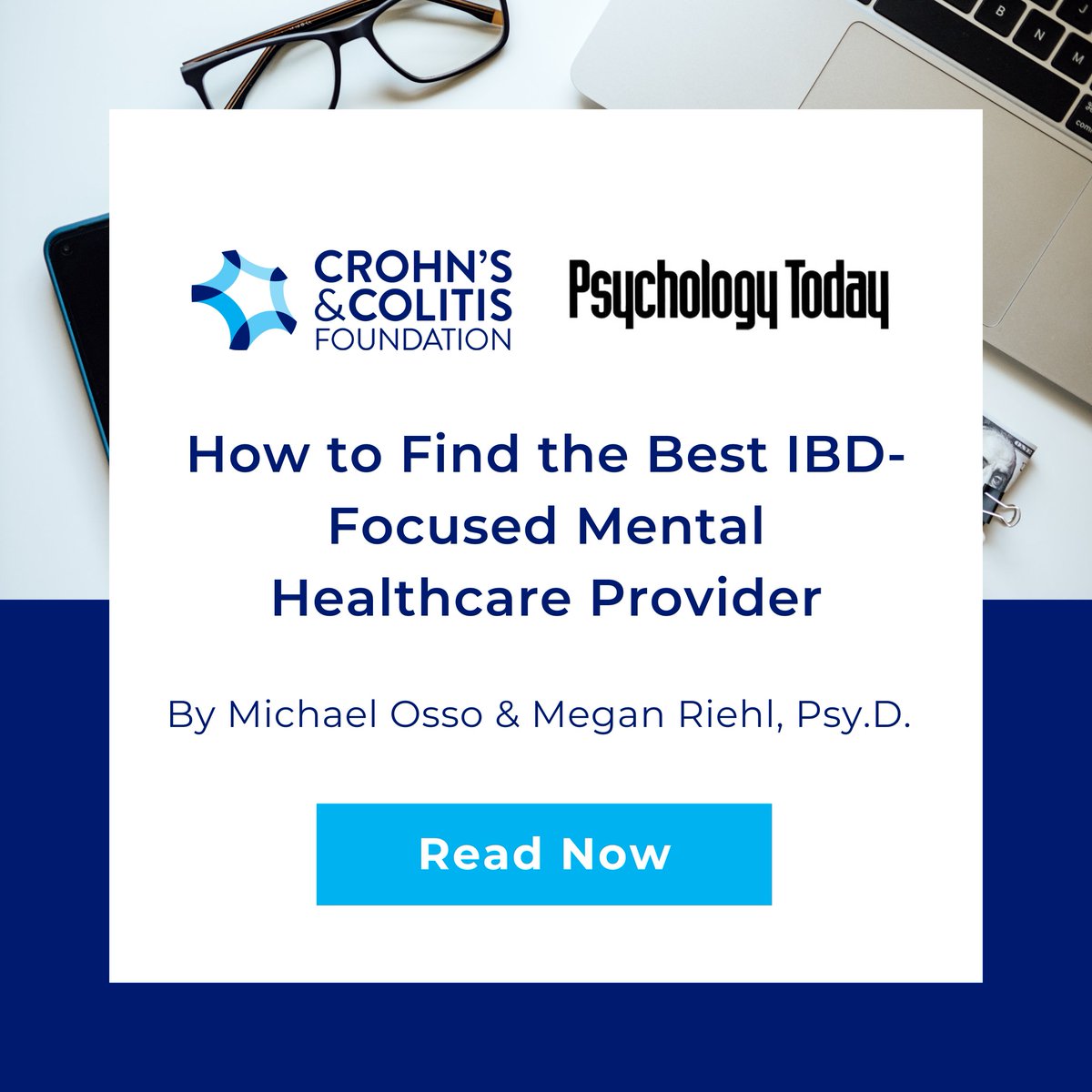 May is Mental Health Awareness Month, and we are dedicated to supporting every aspect of your health. Check out this article by our CEO Michael Osso and National Board of Trustee, Megan Riehl, Psy.D., on how to find an IBD-focused mental health provider: bit.ly/4a2B16n