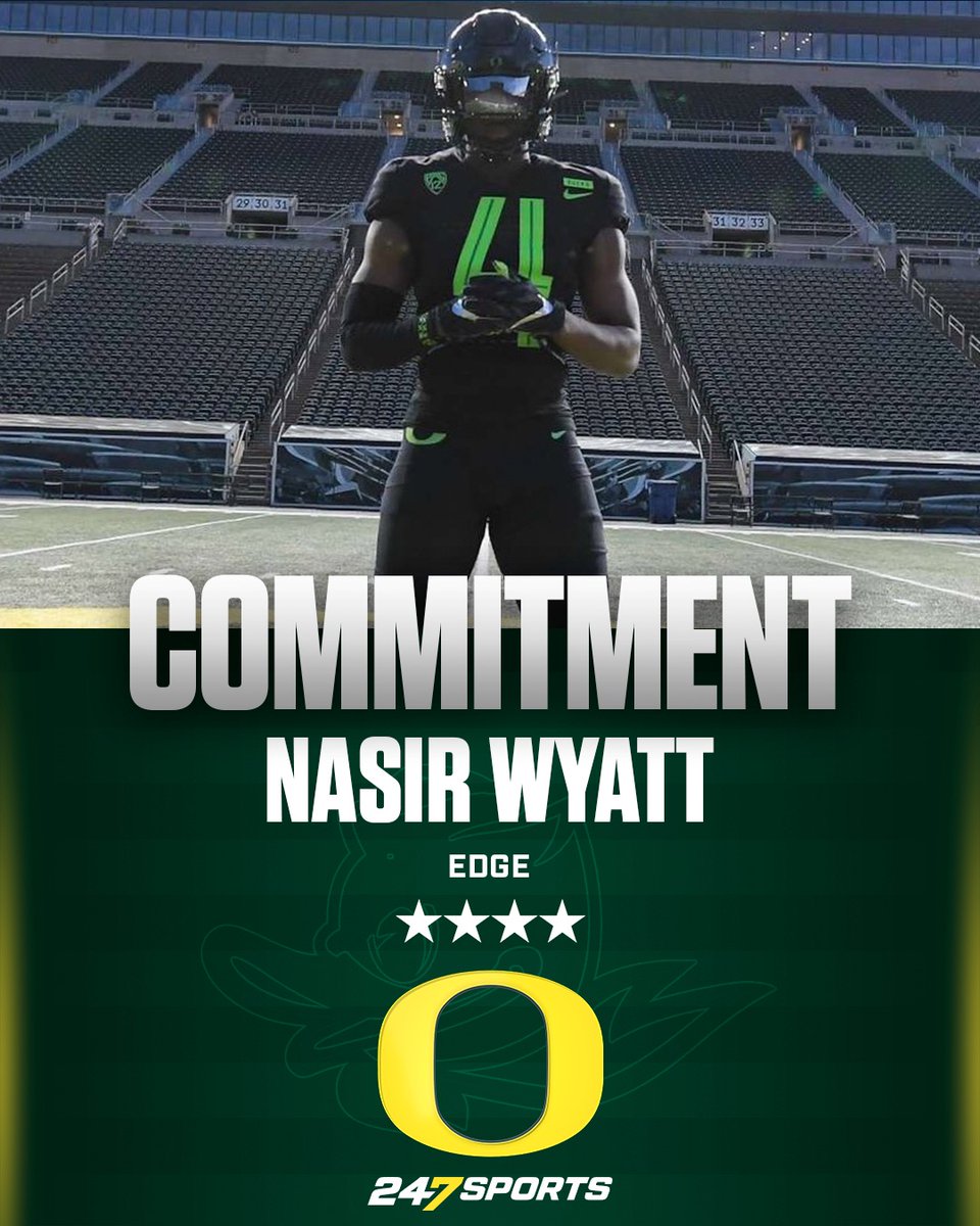 BREAKING: Santa Ana (Calif.) Mater Dei edge rusher Nasir Wyatt has committed to #Oregon and broke down why he chose the #Ducks 247sports.com/article/elite-…