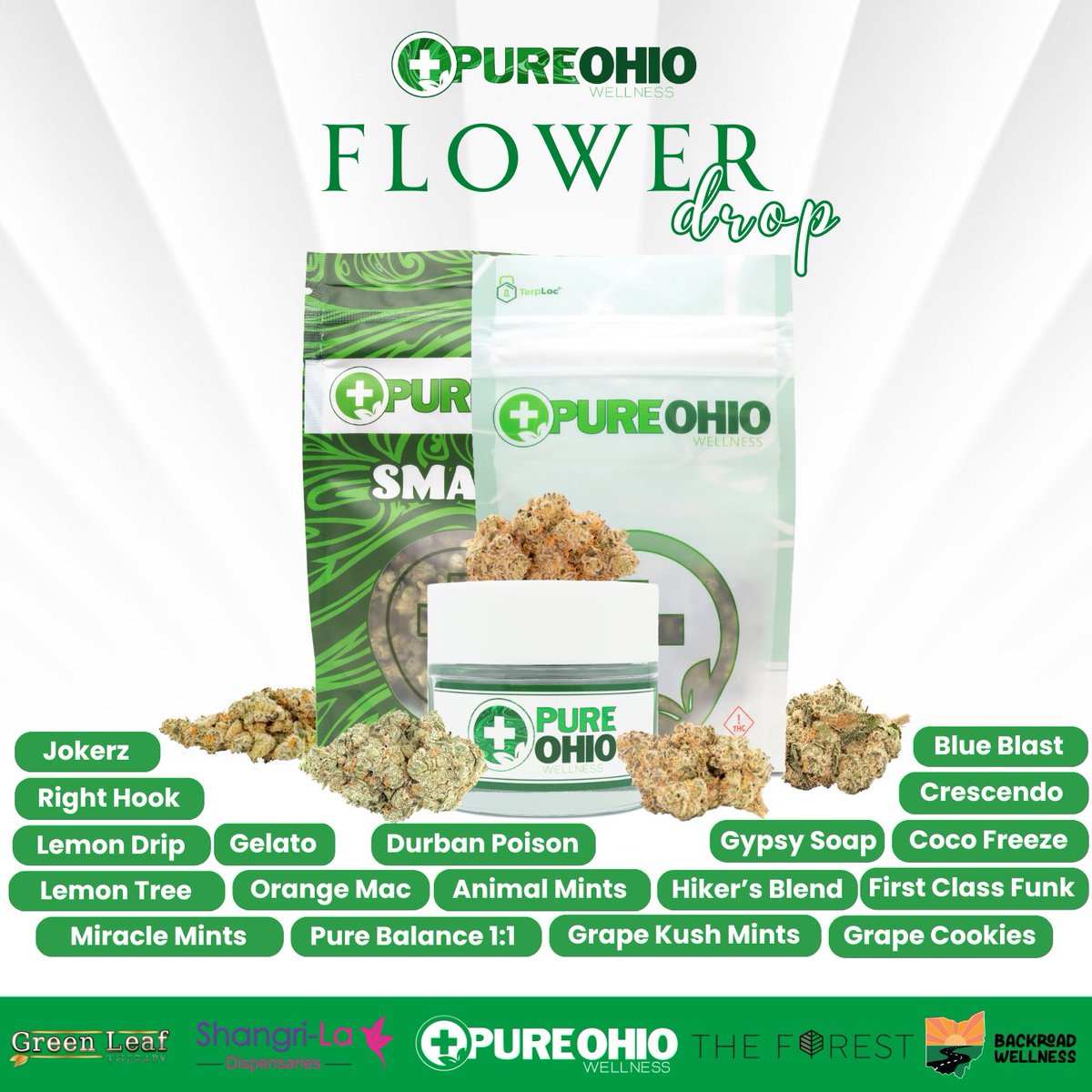 Here is where you can find POW flower this weekend! 

 #pureohiowellness #columbus #dayton #ohio #ohiomade