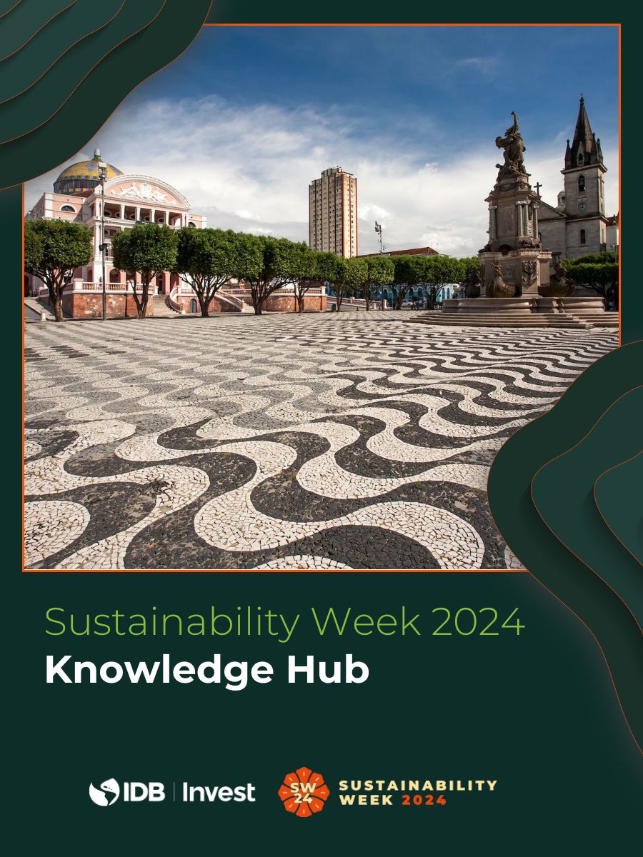 Visit the #IDBInvestSustainabilityWeek Knowledge Hub for an extensive collection of publications, guidance notes, and other resources centered around the event’s key themes. Dive deeper into these crucial topics by exploring our materials. Learn more: bit.ly/3UiP0is