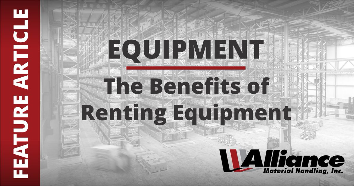 bit.ly/44pQSdY There are many benefits of renting your equipment. Obtain late model equipment quickly with custom terms to meet your needs. Read more in our feature article, then contact us at 866-264-5438 for a custom quote. #ForkliftRentals #MaterialHandlingEquipment