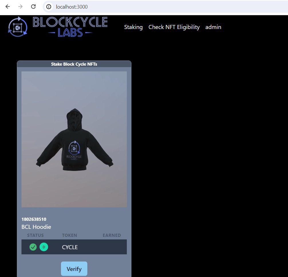 We’re working on the dapp 🔥🔥🔥

Web 3 Hoodie NFTs will be used for staking and will be selecting ONE WINNER to be our first staker ever

Like and Repost 
Tag 3 Friends 
Drop your @NFDomains

 #CYCLEUP #BlockCycleLabs #ALGO