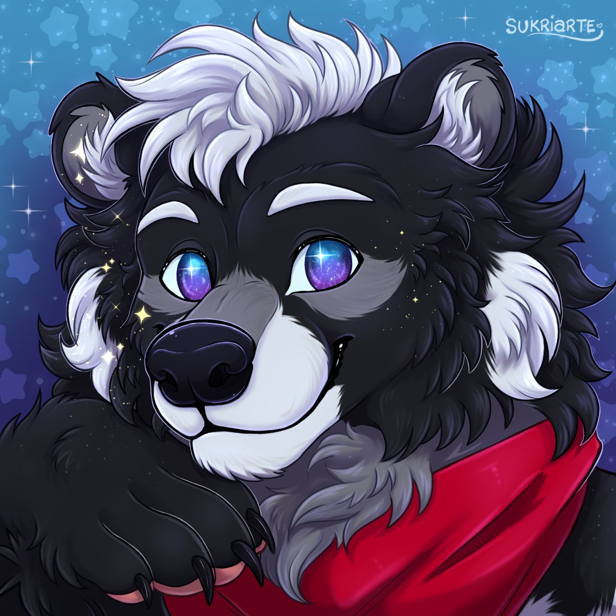 Icon commission for @/MidnightSP_ GUYS look at this wonderful bear ✨
