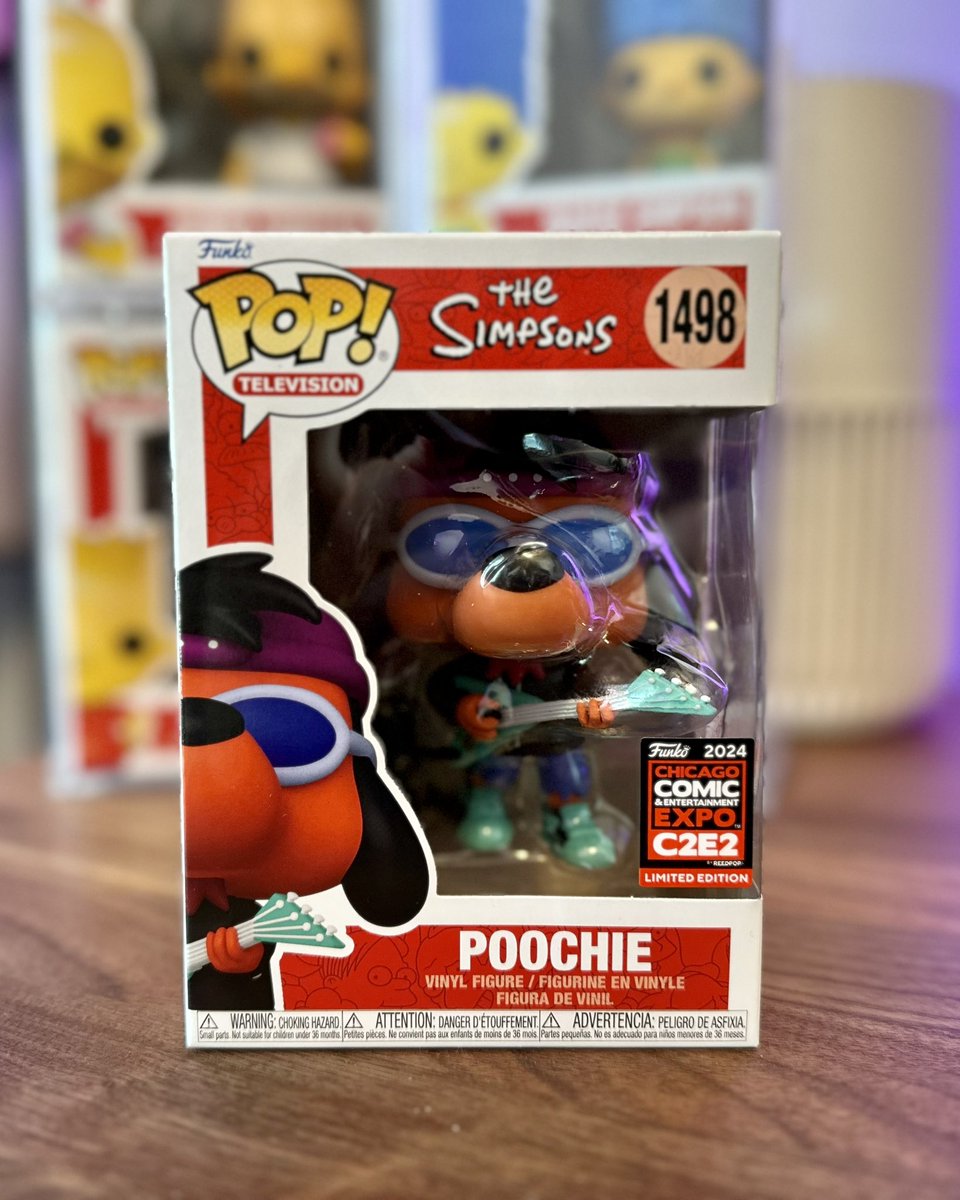 Got myself a C2E2 con stickered Poochie to keep The Simpsons set intact. Thanks again to @The_Funko_Deity for great deal and superb shipping. #TheSimpsons #Funko #FunkoPop #FunkoPops #FunkoPopVinyl #Pop #PopVinyl #FunkoCollector #Collectible #Collectibles #Toy #Toys…