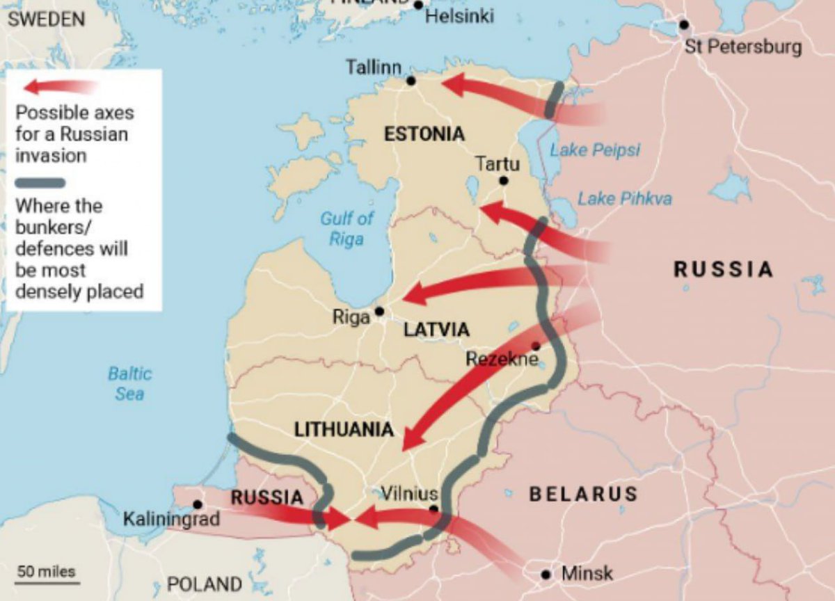 ❗️ Die Russische Föderation wird die baltischen Länder in 7 Tagen erobern. Die Reaktionszeit der NATO beträgt 10 Tage, -Skibitsky .

Zuvor hatte die Times geschrieben, dass Estland, Lettland und Litauen mit der groß angelegten Verstärkung der Grenzen begonnen hätten, die am