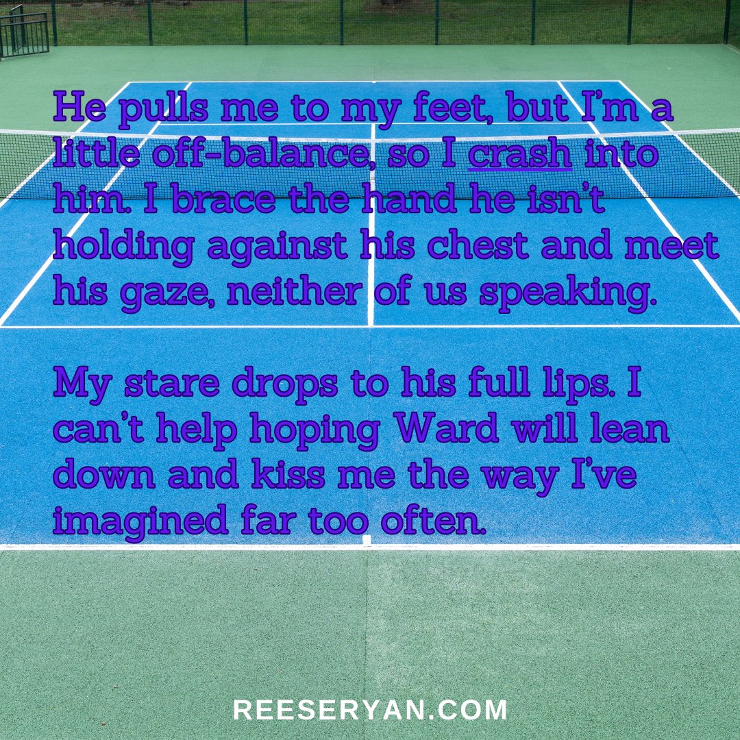 One of the things I loved most about Ward & Karris's relationship was watching them renew their friendship first while doing activities together like playing basketball and tennis—my two favorite sports.
#FridayKiss