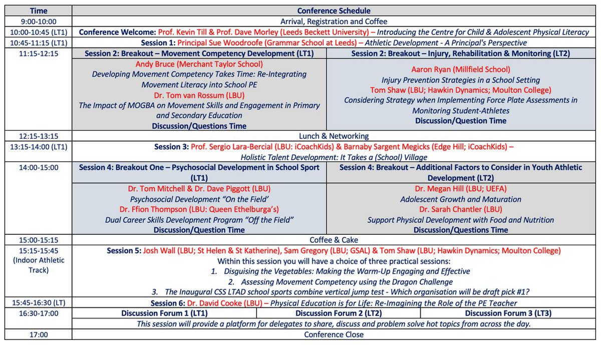 Prof. Kevin Till (@ktconditioning) on Twitter photo Our <a href="/Carnegie_Sport/">Carnegie School of Sport</a> LTAD in Schools Conference Lineup is Complete 🔥
A BIG thank you to all our speakers, partners and sponsors🙏
Biggest thanks to <a href="/ffionthompson/">Dr. Ffion Thompson</a> for leading on this 👏
Promises to be a great day of learning & networking Register 👇👇
onlinestore.leedsbeckett.ac.uk/conferences-an… Our <a href="/Carnegie_Sport/">Carnegie School of Sport</a> LTAD in Schools Conference Lineup is Complete 🔥
A BIG thank you to all our speakers, partners and sponsors🙏
Biggest thanks to <a href="/ffionthompson/">Dr. Ffion Thompson</a> for leading on this 👏
Promises to be a great day of learning & networking Register 👇👇
onlinestore.leedsbeckett.ac.uk/conferences-an…
