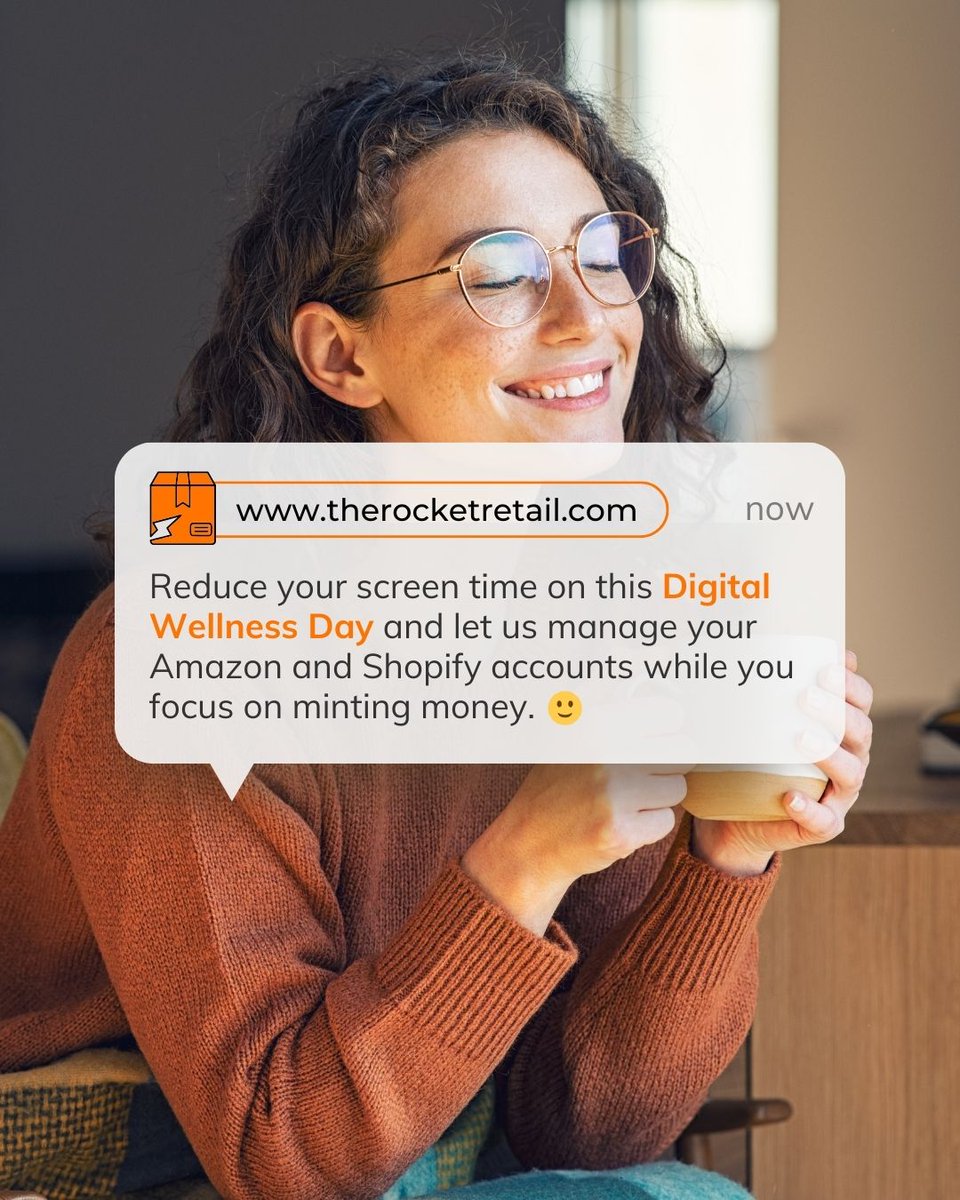 Rejuvenate 💅 and relax on this #DigitalWellnessDay ! 🧘

Our experts are here to manage your account so you can utilize your precious time ⏰ on what truly matters.

Streamline Your eCommerce Journey ➡️ bit.ly/3HeGsmK 

#DigitalWellness #eCommerce #TheRocketRetail