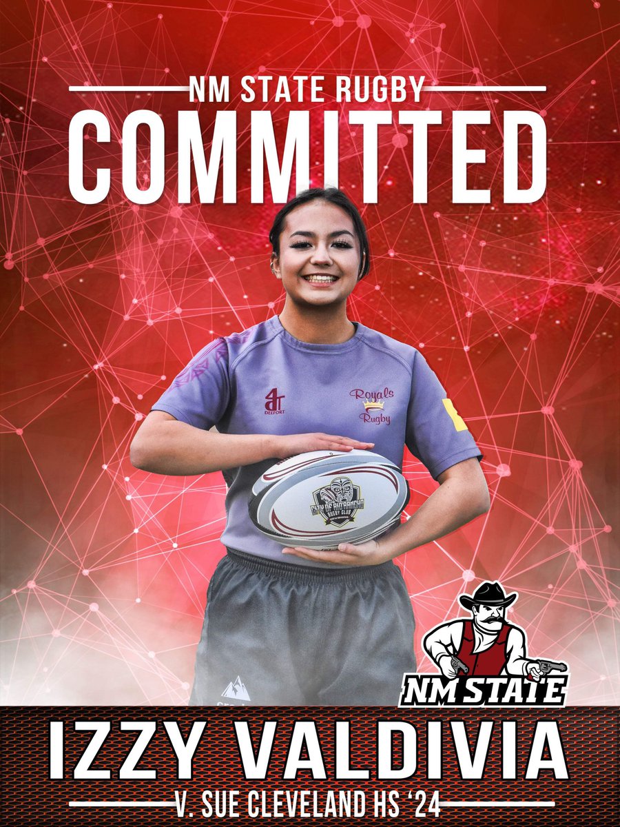 We are excited to announce Lady Rebel Izzy Valdivia has committed to play Rugby in college for New Mexico State University! @NMSURugby #rugby #womensrugby #rugbylife #classof2024