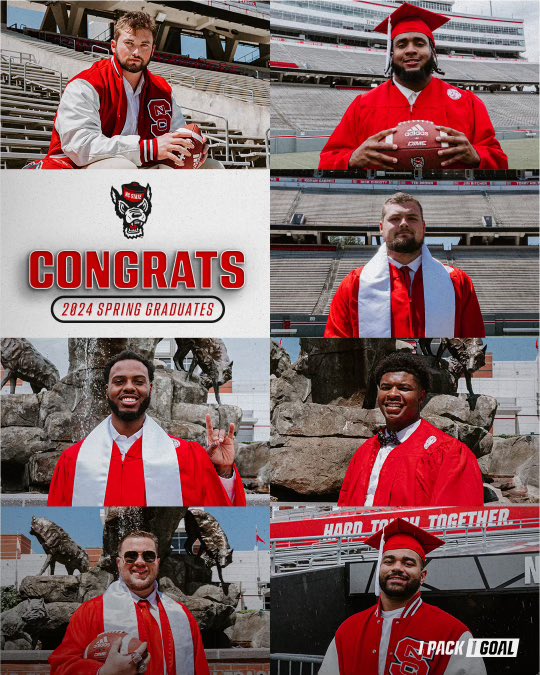 So proud of our spring graduates! #1Pack1Goal