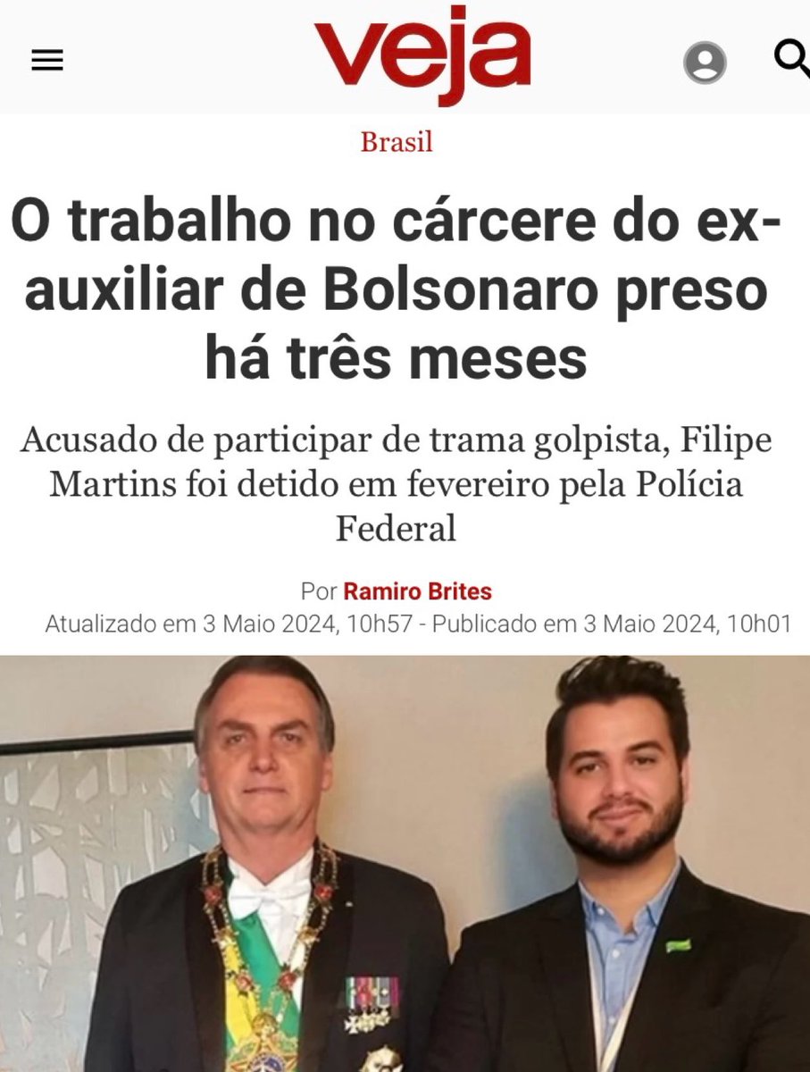 🗣️Soltem o Filipe Martins… Já são 90 dias preso sem nenhuma justificativa plausível, apenas perseguição. O nome disso é TORTURA!
