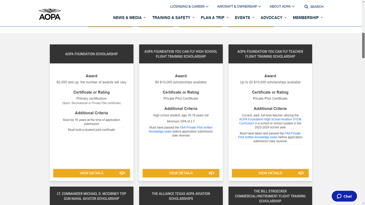 Do not miss out on the Aviation scholarship opportunities!
aopa.org/training-and-s…