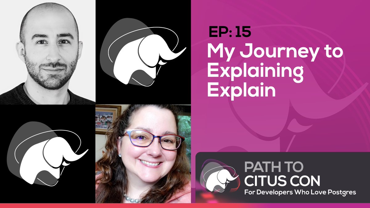 New episode of the #PathToCitusCon podcast for developers who love Postgres 🎙️ My Journey to Explaining Explain w/@michristofides About Michael's journey into #PostgreSQL via Redgate & into @pgMustard, EXPLAIN, & BUFFERS 🎧 pathtocituscon.transistor.fm/episodes/my-jo… 📺 youtu.be/mlti_9eD3w0