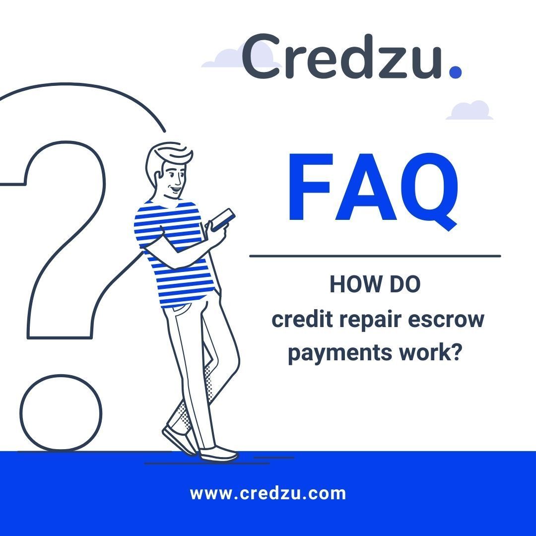 credzu's tweet photo. How do we prevent credit repair companies from being paid prior to improving your credit score? ESCROW!
Step 1: Escrow Deposit
Step 2: Verify Improvement
Step 3: Escrow Withdraw
Check it out now: https://t.co/zTHq2IDICA  #creditrepair #creditenhancement #creditimprovement https://t.co/EuEtdHgdZk