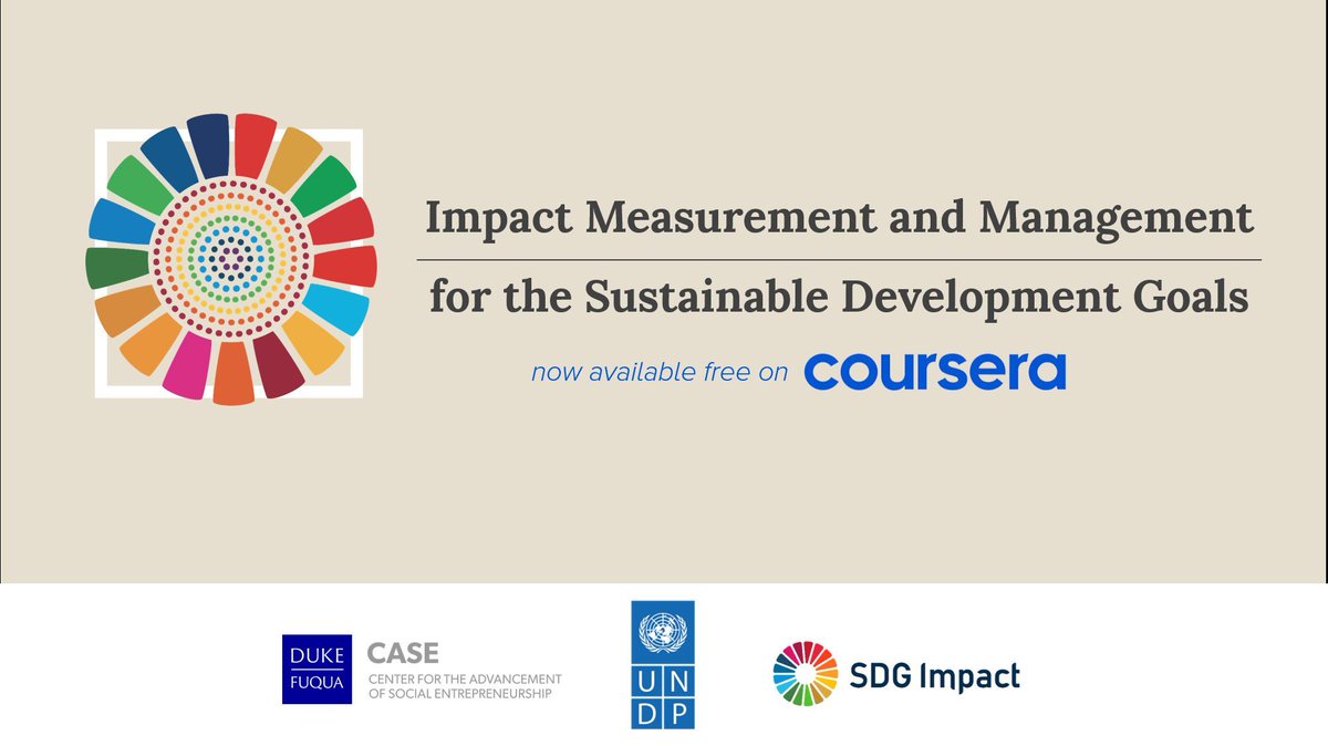 Impact standards are here. Impact verification is growing. Are you ready? Prepare yourself using our free course in just 10 hours: IMMforSDGs.com #impactforsdgs @CASEatDuke @SDGImpact @UNDP_SDGFinance