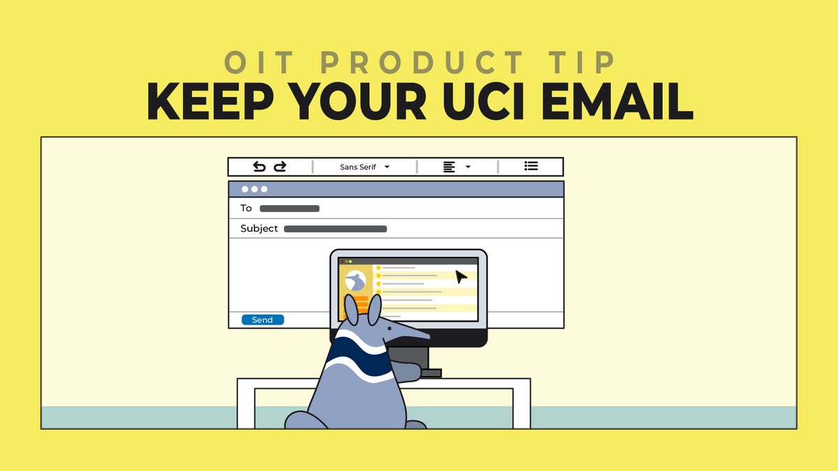 Congratulations to all of our upcoming #UCIgrads! We know your UCI email address is a valuable resource, but did you know OIT allows you to keep it active after graduation? 🎓 ✉️ Instructions can be found at oit.uci.edu/2023/05/22/pre… #ucirvine #uci #zotzotzot #ucigrad #ucipride