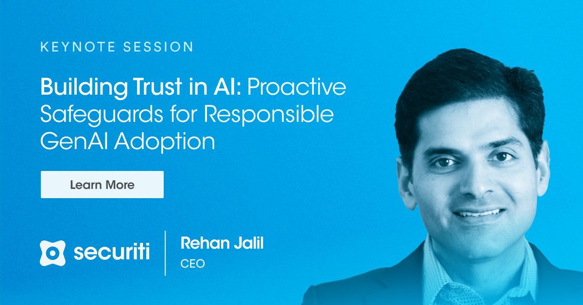 Rehan speaks at #CSA AI Summit #RSAC 2024! His talk 'Building Trust in AI' tackles AI security & risk management. Learn about: threats, #shadowAI, #LLMFirewall & aligning with #NIST/#OWASP standards. Don't miss out! 🔒 buff.ly/3UqoUtR 

#ResponsibleAI #NISTAIRMF