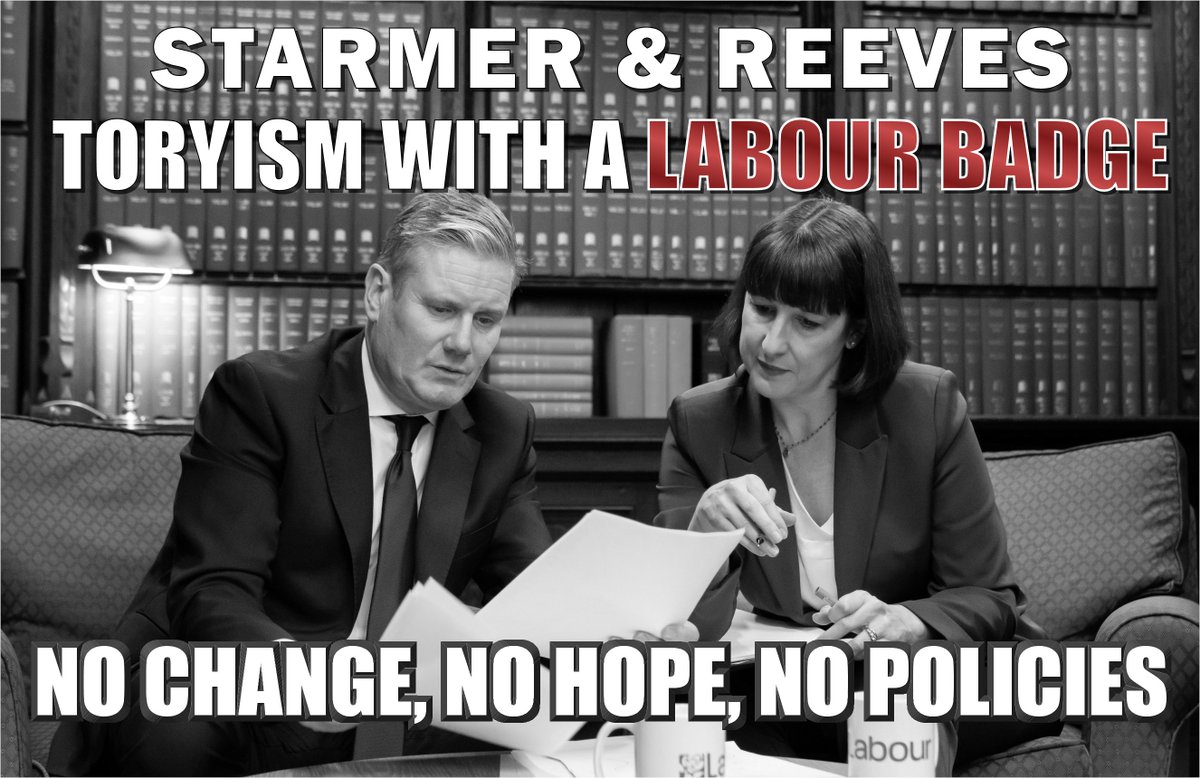 @UKLabour Britiain does want change and it desperately needs change but there will be no change with Labour, Sir Kid Starver and Rachel Reeves. It will be Toryism with a Labour badge.