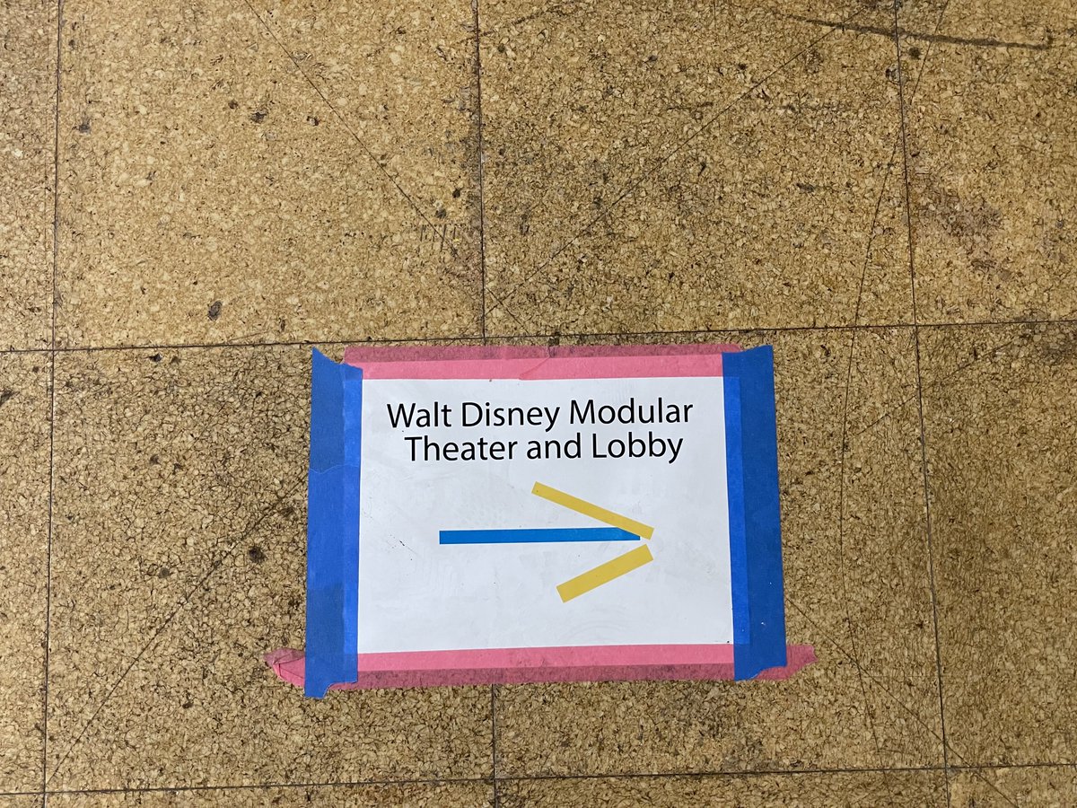 Walt Disney supported and made Cal Arts possible. His impact continues even when the impact is a sign on the hallway floor where students walk. I took great care to not step or stand on Walt. #CalArts