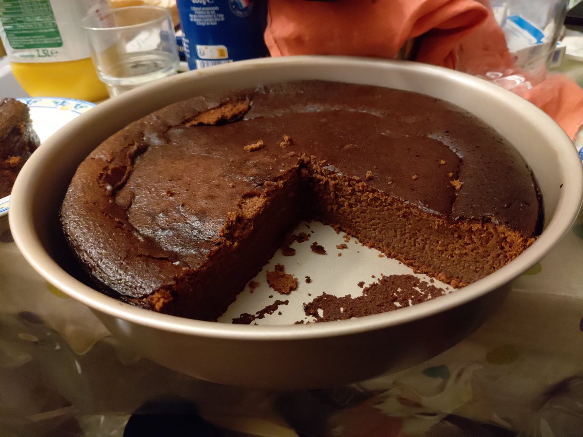 Premier essai de gâteau au chocolat de Nancy... transformé ! Encore bon anniversaire @Chatutu4 !