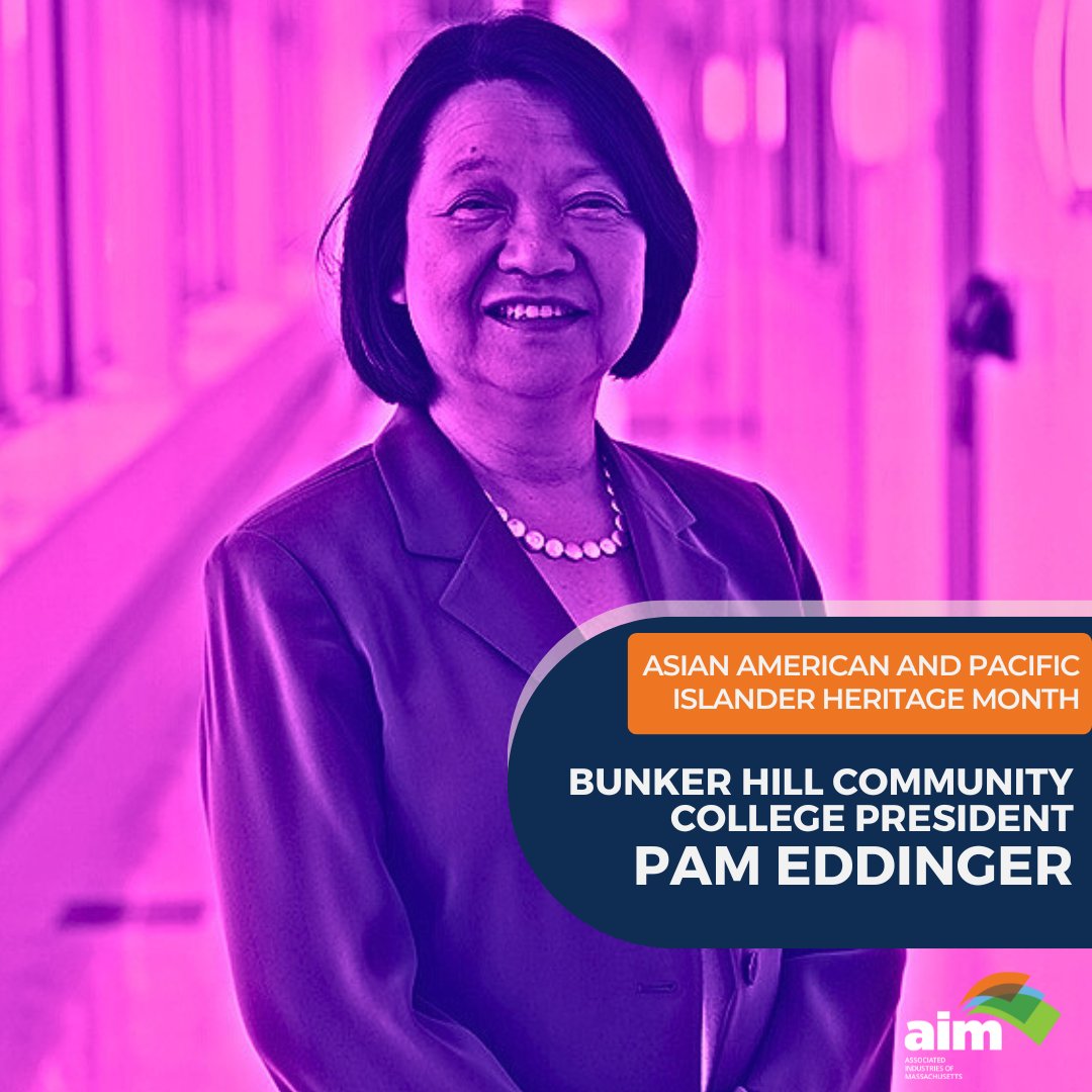 🎉 Celebrating AAPI Heritage Month! 🌺In May, we honor the rich contributions of Asian Americans, Native Hawaiians, and Pacific Islanders. Today, we recognize Pam Eddinger, President of @BHCCBoston, for her achievements and influence throughout Massachusetts! ✨ #AAPI