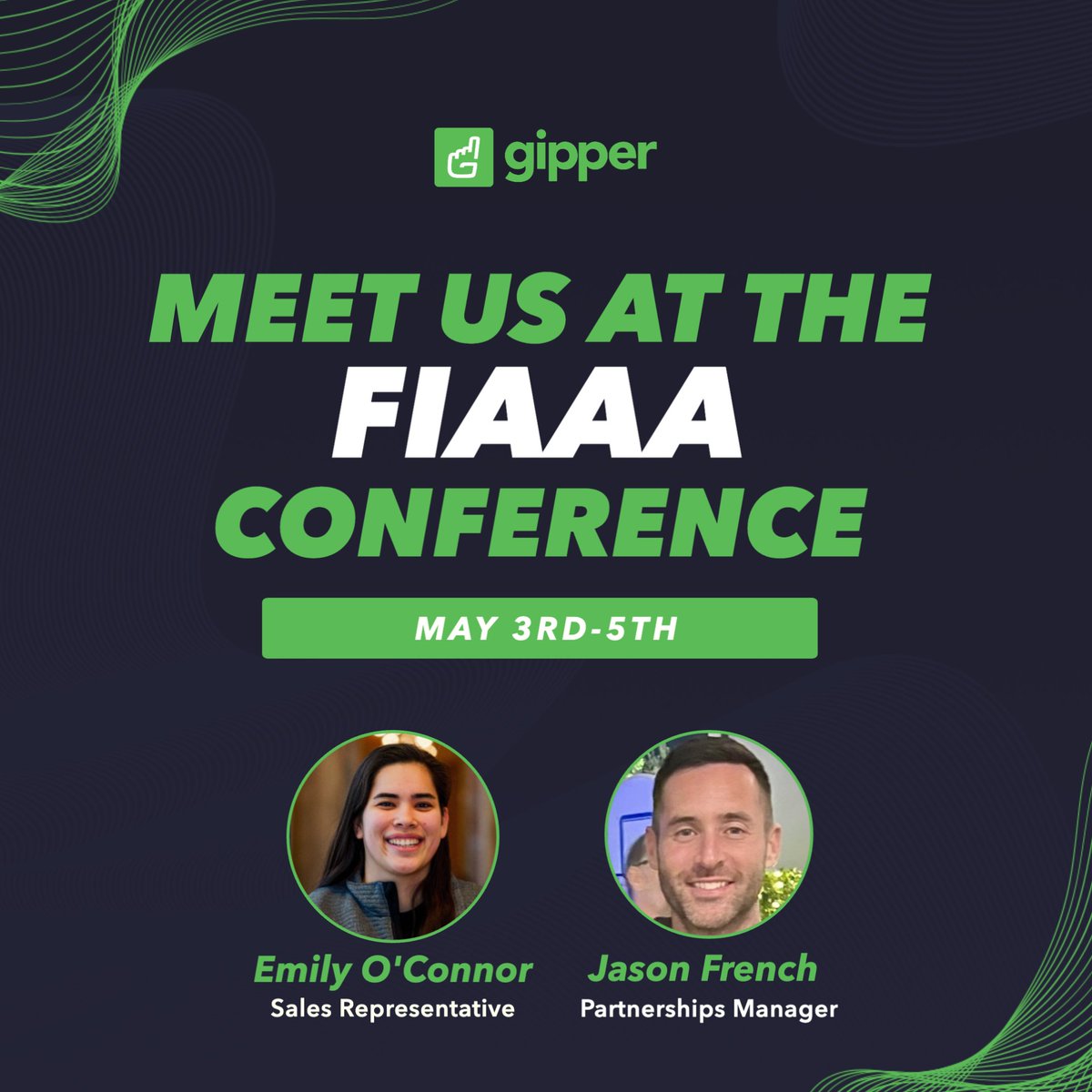 We’re in Kissimmee, FL at the @FIAAANews Conference today through Sunday! If you’re in attendance stop by, say hi, and see why YOU should #GoGipper 🚀