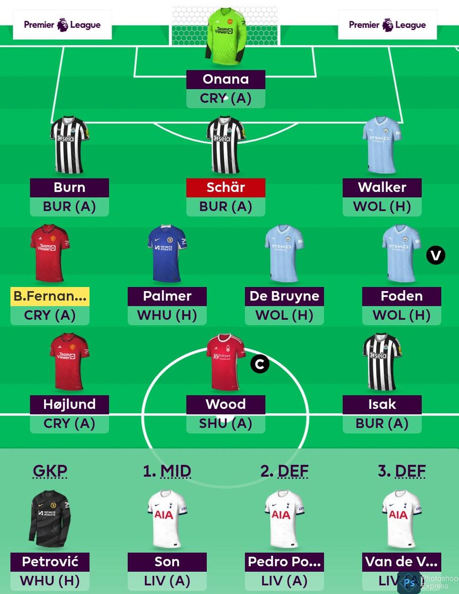 GW36 Rolled the transfer Hopefully more info closer to DGW37 to use 2FTs. 🌍330k 🧢Wood (Well who doesn't want wood on their birthday 🤣) Gotta go different to try gain rank. Good luck all.(except those ahead of me)