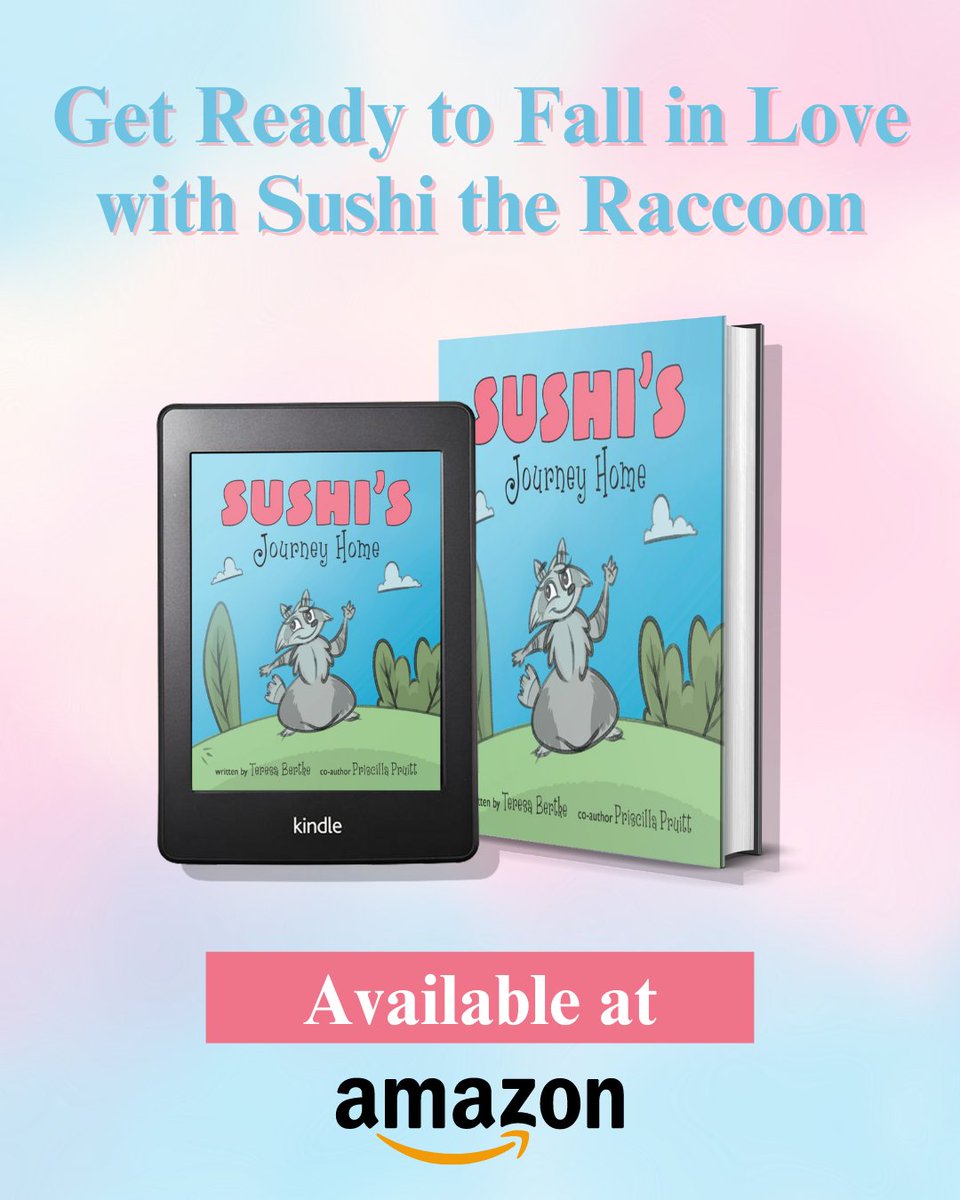 Prepare to be smitten by Sushi the Raccoon! Her charm and antics are irresistible. Get ready for love and laughter! . Grab your copy now at bit.ly/41FqbR3 . #sushisjourneyhome #adventuresinlove #uniquebabyraccoon #outdooradventures #mishapsandlove #foreverfamilyquest