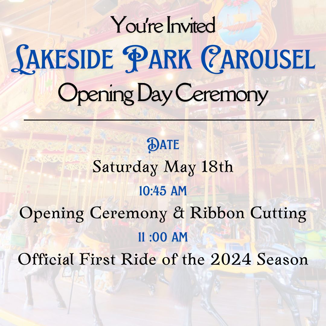 Celebrating their 25th year, The Friends of the Lakeside Park Carousel have had a very successful workshop season preparing for the 2024 Lakeside Park Carousel Opening Day … see you there! #OurHomeSTC