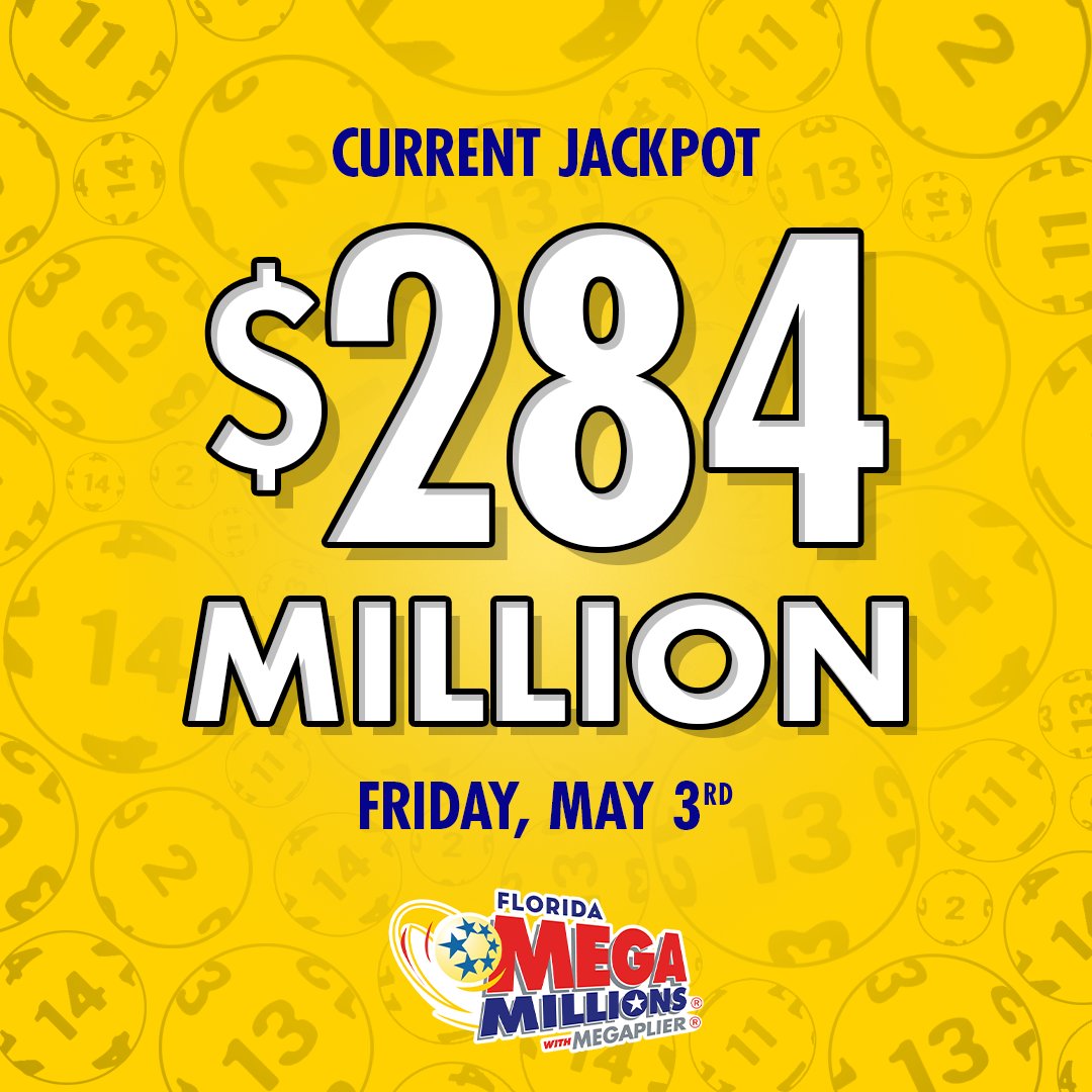 And just like that the MEGA MILLIONS jackpot is up to $𝟐𝟖𝟒 𝐌𝐈𝐋𝐋𝐈𝐎𝐍! 😆 Who's getting their tickets tonight? 🙌 #FloridaLottery #MEGAMILLIONS