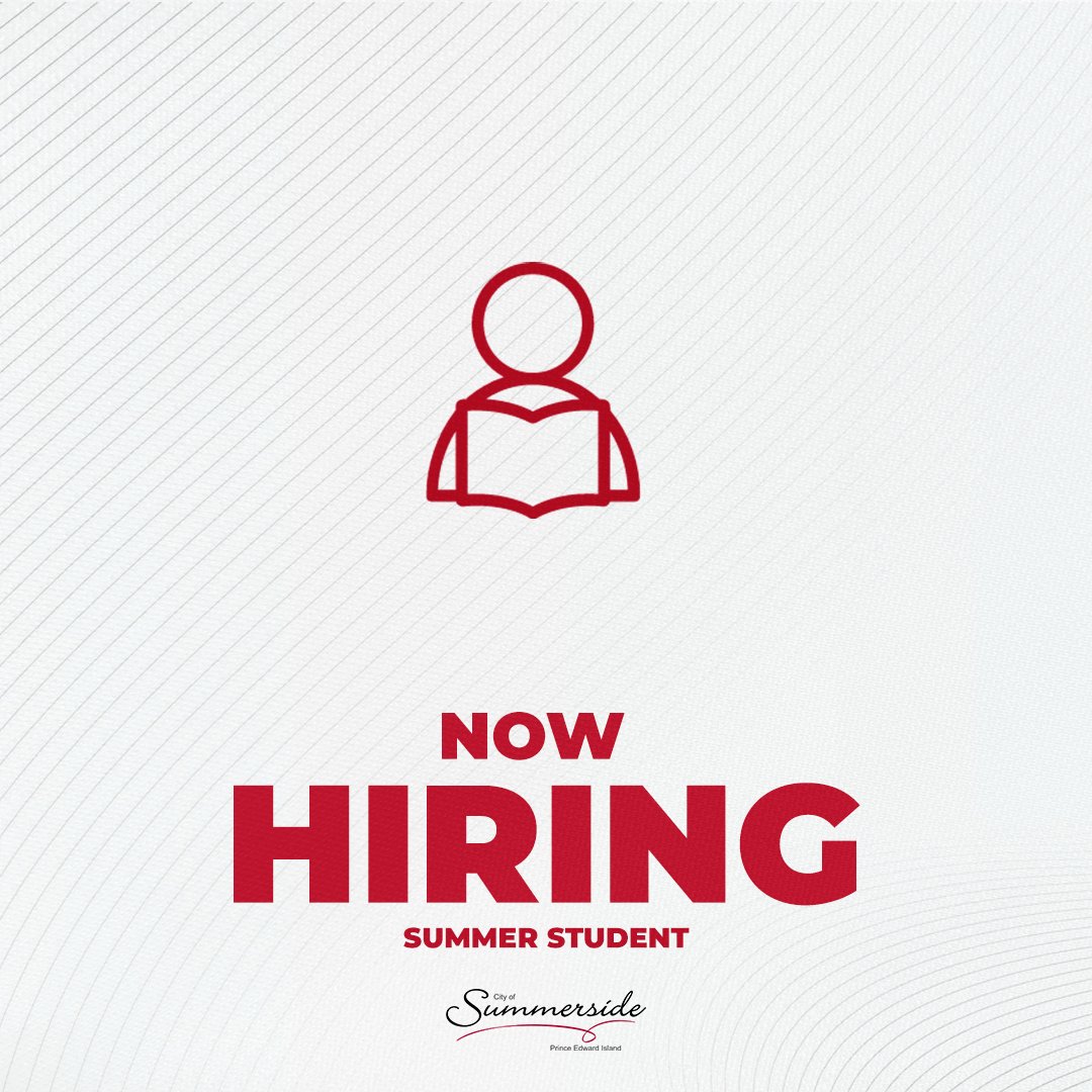 EMPLOYMENT OPPORTUNITY 👥

📌 Museum Interpreter (Bilingual) - Summer Student with Culture Summerside

✅ $15.50/hour 37.5 hours per week
✅ June 3rd - end of August

Learn more + apply: bit.ly/summerside-jobs

Deadline to apply is Friday, May 10th at 12:00pm❗️

#Summerside