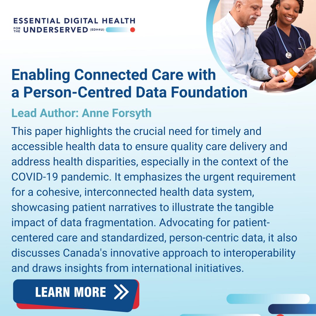 Discover how having the right information at the right time can be life-saving for Canadians. 
Learn more: 'Enabling Connected Care with a Person-Centred Data Foundation,' led by Anne Forsyth! 
tecconference.health/edh4u-papers

#DigEM  #ConnectedCare #HealthData #HealthcareInnovation