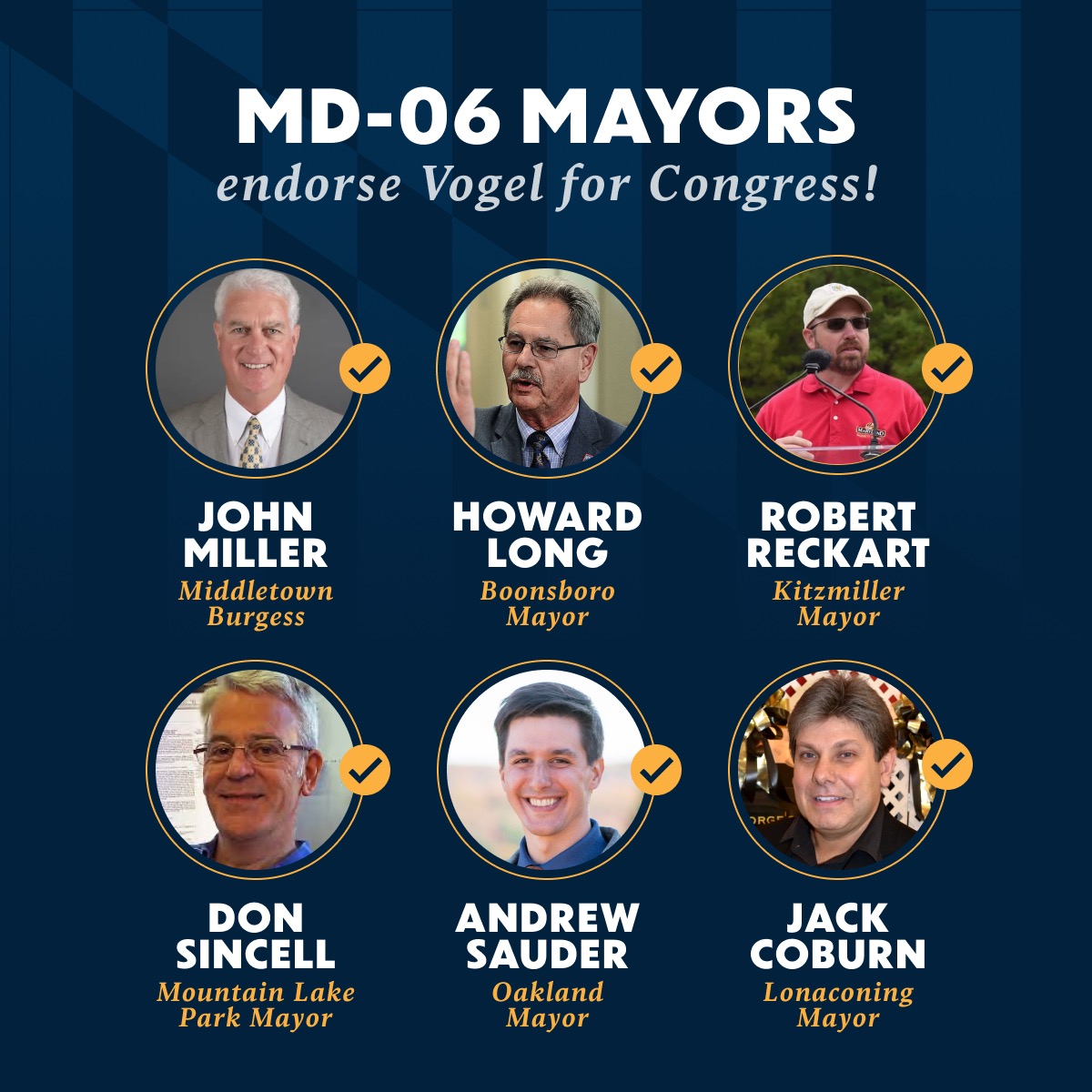 I'm so proud to have the endorsement of Mayors across Western Maryland. These leaders know their communities, they're trusted by their communities, and they want someone in Congress who will be a champion for their communities.