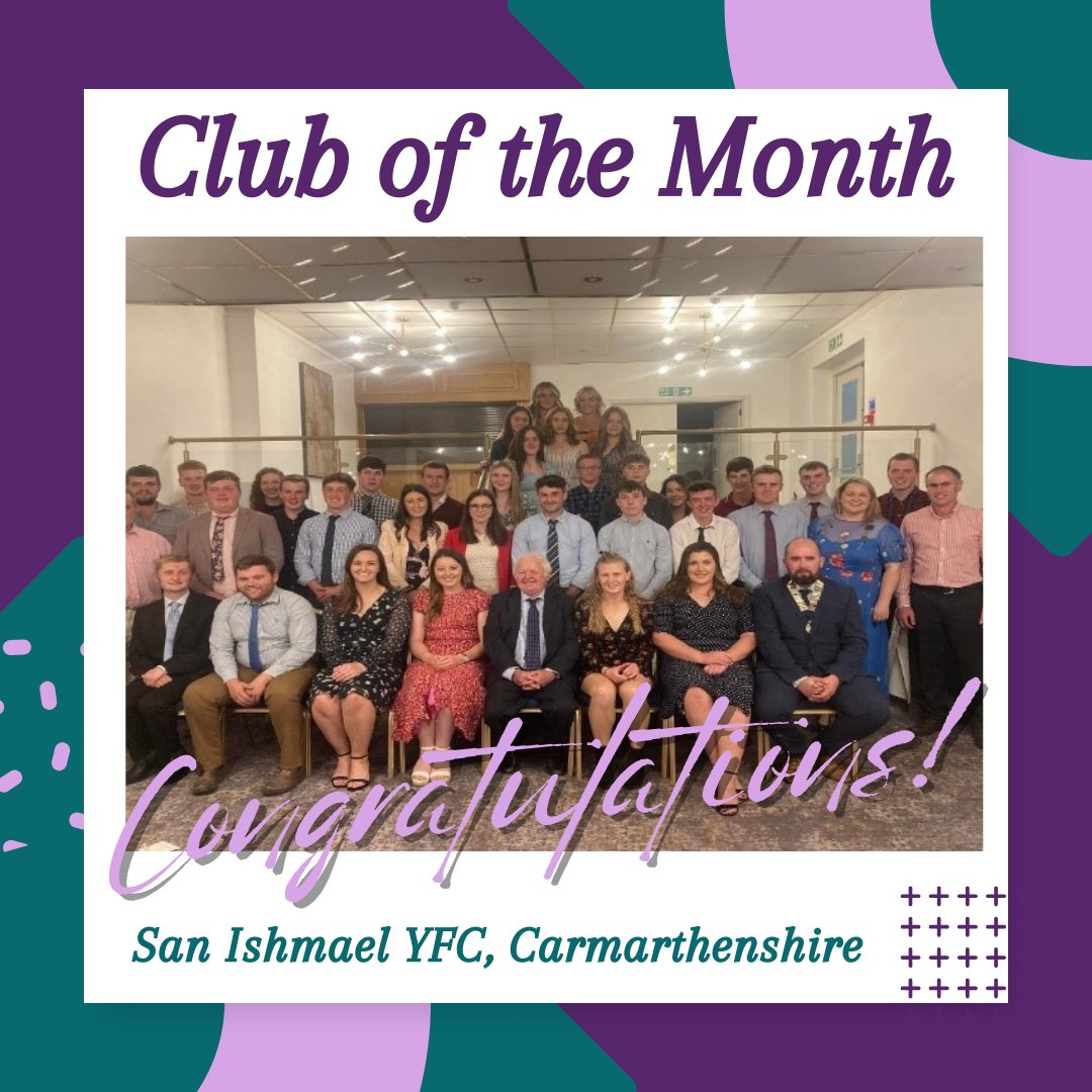 💜 Club of the Month 💜 April's Club of the Month was... San Ishmael YFC from Carmarthenshire 🤩 Read more about this friendly and fun club here 👉🏼 yfc.wales/club-of-the-mo…