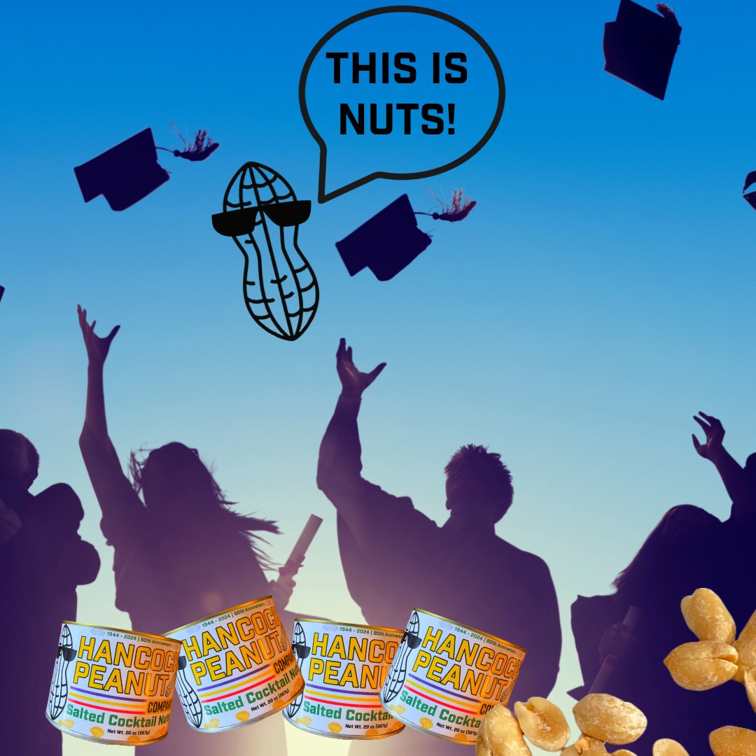 You've worked hard, celebrated big moments, and now it's time to celebrate this incredible achievement!  We at Hancock Peanuts are so proud of all you've accomplished.

Enjoy a FIRST TIME 15% off anything site wide using code GRADNUTS.
hancockpeanuts.com
 #Classof2024 #ecu24