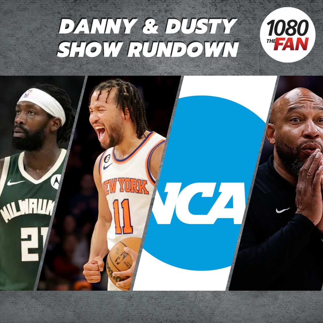 On today's show w/@DannyMarang & @Dusty_Harrah 🔘Pat Bev is out of his mind 🔘Jalen Brunson, King of NY 🔘NCAA handing over keys to fortune 🔘Darvin Ham out in LA, what's next? ... and more live on @1080TheFAN now!