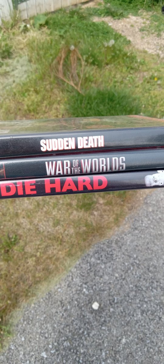 Thrift store purchases. It's been a LONG time since I've watched Sudden Death.  I'm a bad Pennsylvanian