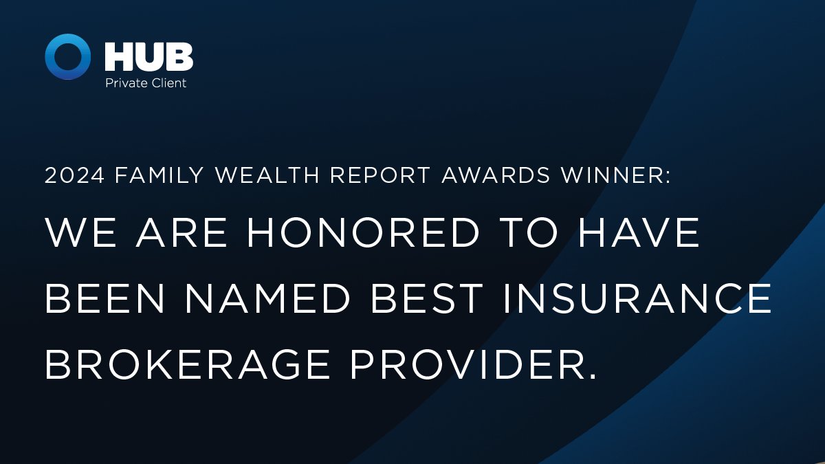 Congratulations to HUB’s talented Private Client team! This prestigious award is great validation for all the hard work our advisors put into protecting what matters most for our high net worth clients. ow.ly/6F8Z50Rwbgo #familywealthreport #hnw #hnwinsurance