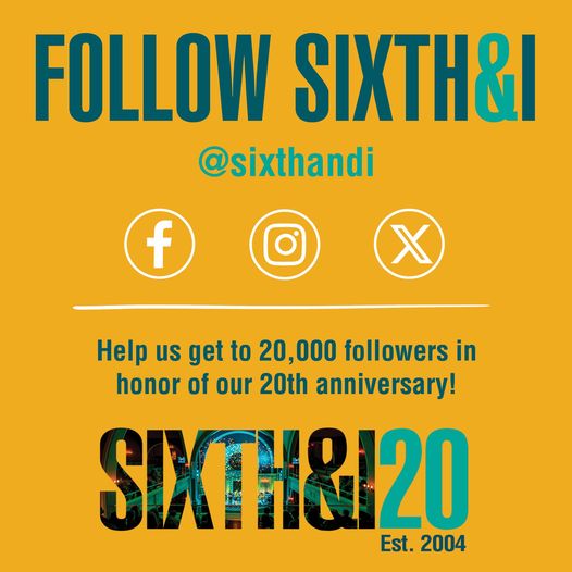 We’ve enjoyed taking a trip down memory lane with you as we celebrate our 20th anniversary, but it doesn’t stop there. Follow us on X, Instagram (instagram.com/sixthandi), and Facebook (facebook.com/sixthandi) and share this post to help us reach our goal!