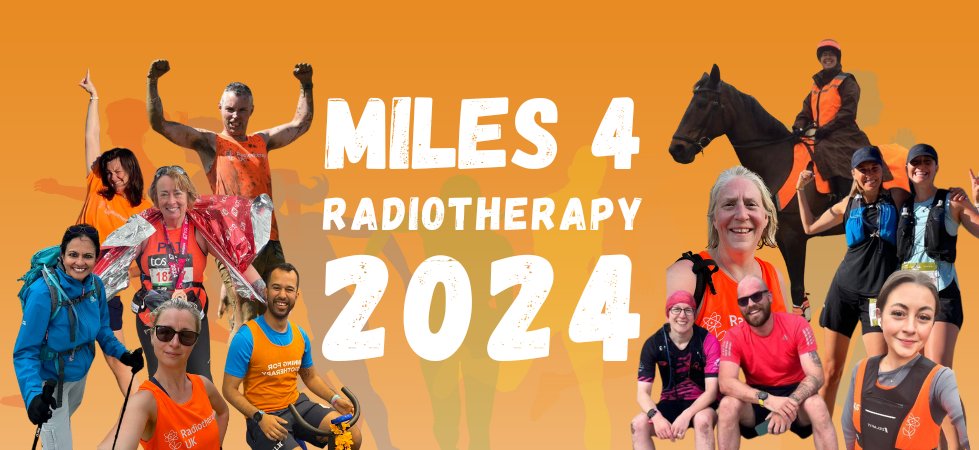 🧡 Announcing 🧡 #Miles4Radiotherapy 2024 now open for entries!

Our annual fitness fundraiser for the #radiotherapy community is 2️⃣ months to set your own goals, move for your health & make the miles matter as we #CatchUpWithCancer. 

➡️bit.ly/3UECFGN @rad_chat