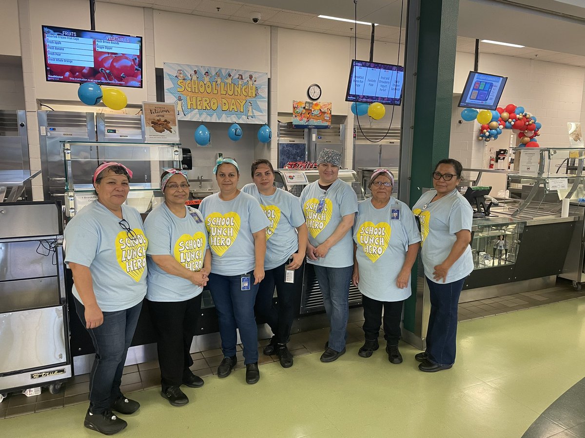 Today, on #NationalSchoolLunchHeroDay, we're proud to celebrate the incredible heroes at <a href="/IrvingBowie_MS/">Bowie Middle School</a> who positively impact each of our 800 students every single day. Thank you for all that you do!